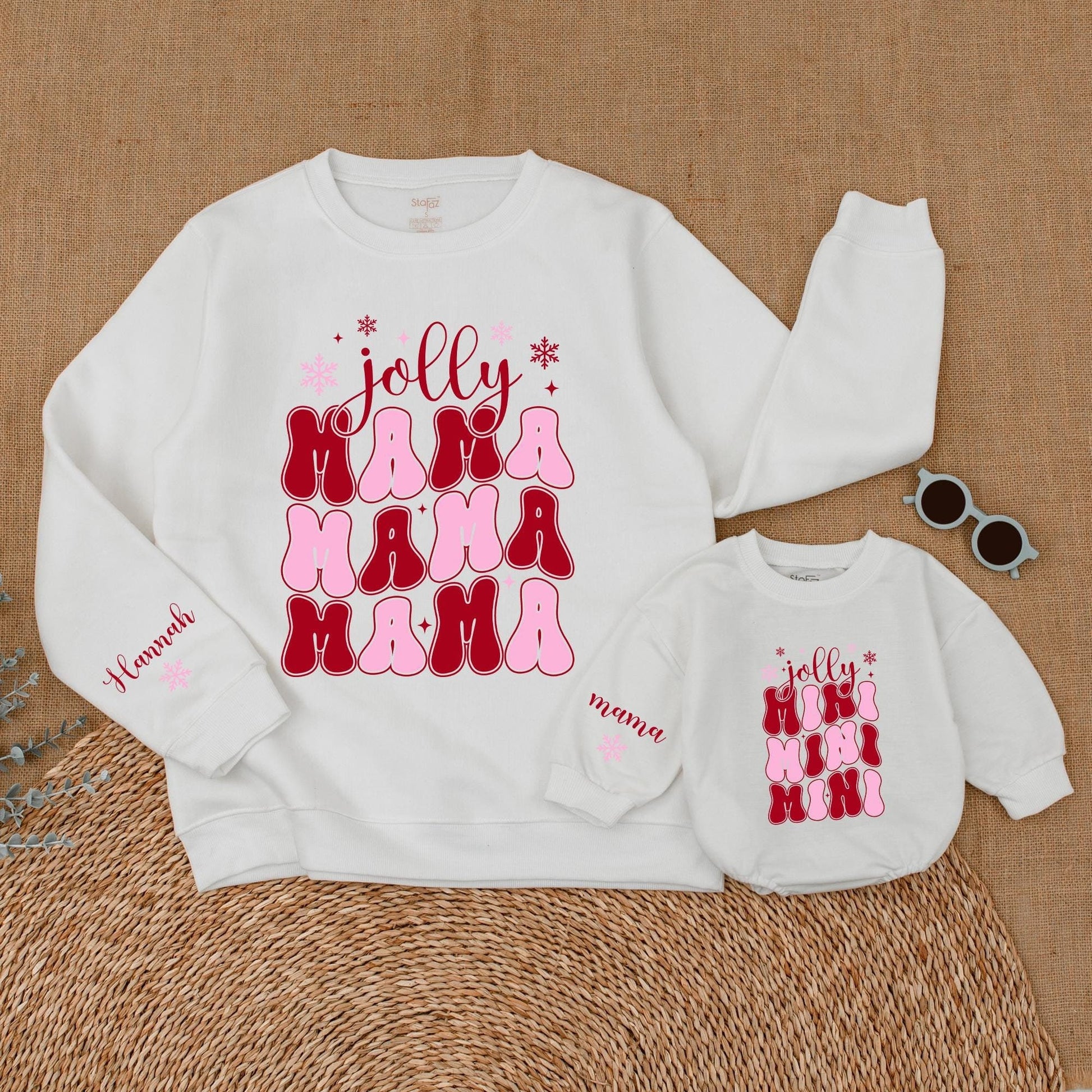 Matching Christmas Sweatshirts for Mama and Mini – Perfect Gift Idea