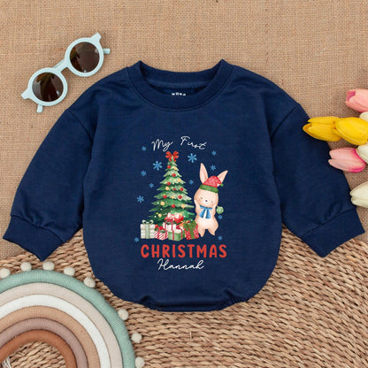 First Christmas Baby Bodysuit - Personalized Outfit & Gift Romper  