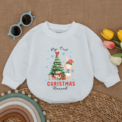 First Christmas Baby Bodysuit - Personalized Outfit & Gift Romper  