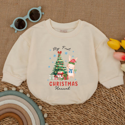 First Christmas Baby Bodysuit - Personalized Outfit & Gift Romper  