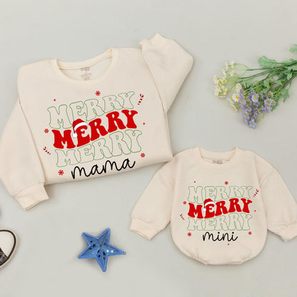 Mommy and Me Christmas Sweater Set, Matching Family Outfits