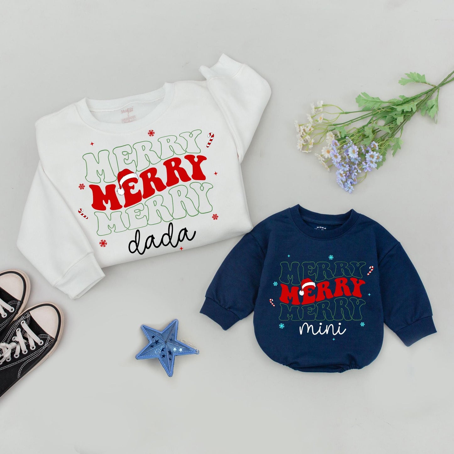 Mommy and Me Christmas Sweater Set, Matching Family Outfits