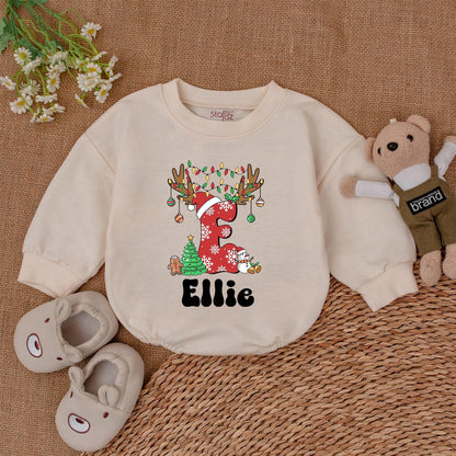 Custom Baby Christmas Romper – 1st Xmas Outfit & Baby Shower Gift