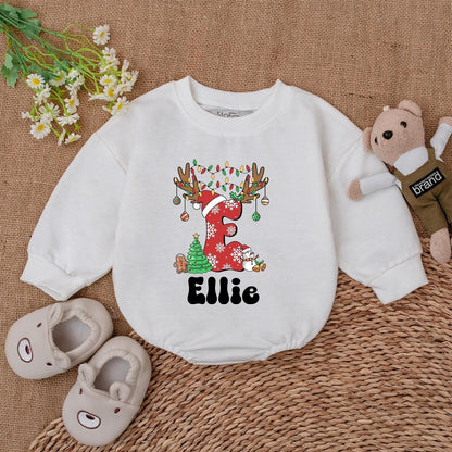 Custom Baby Christmas Romper – 1st Xmas Outfit & Baby Shower Gift
