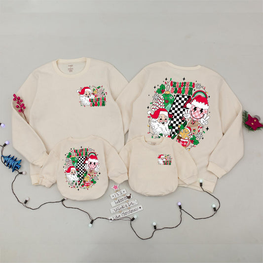 Trendy Retro Christmas Sweaters: Family Matching & Baby Outfits  