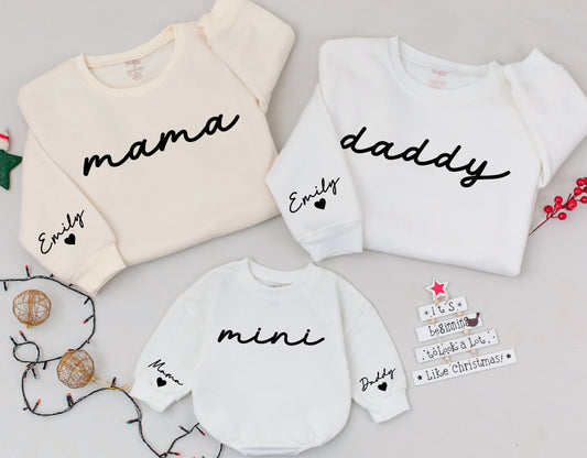 Mommy and Me Christmas Outfits: Matching Family Sweatshirts