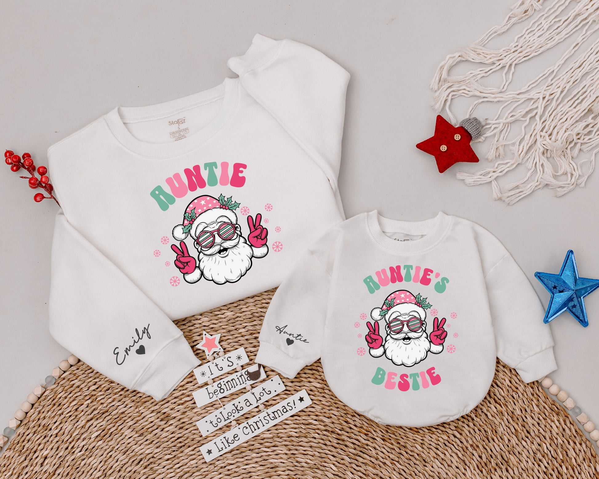 Matching Auntie & Little Bestie Shirts: Christmas & Holiday Family Fun