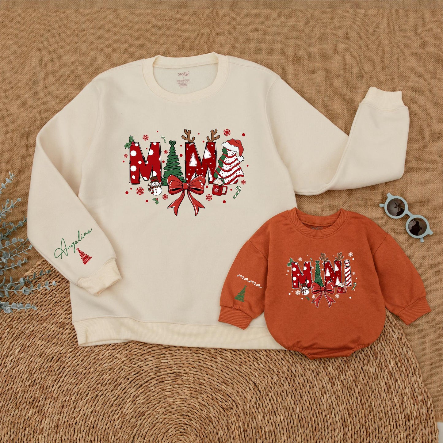 Matching Christmas Sweaters: Mama & Me, Baby's First Holiday Outfit