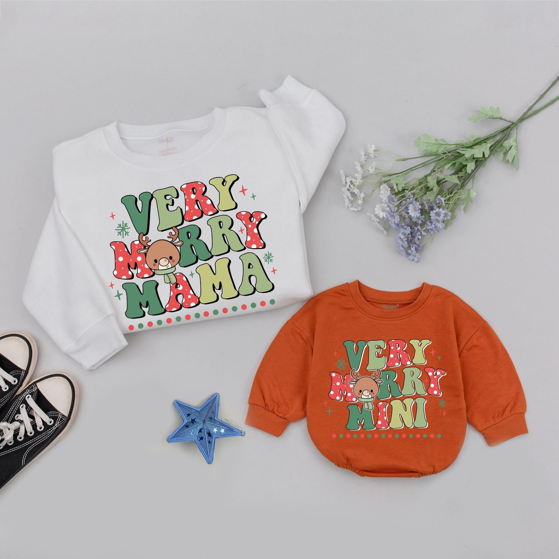 Matching Family Christmas Sweaters - Mommy and Me Outfits