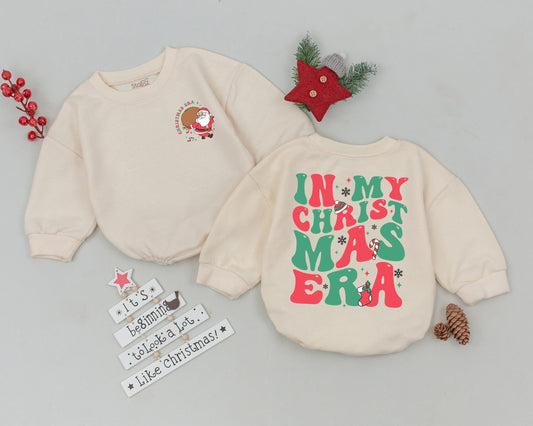 Vintage Santa Baby Romper: First Christmas Outfit & Shower Gift