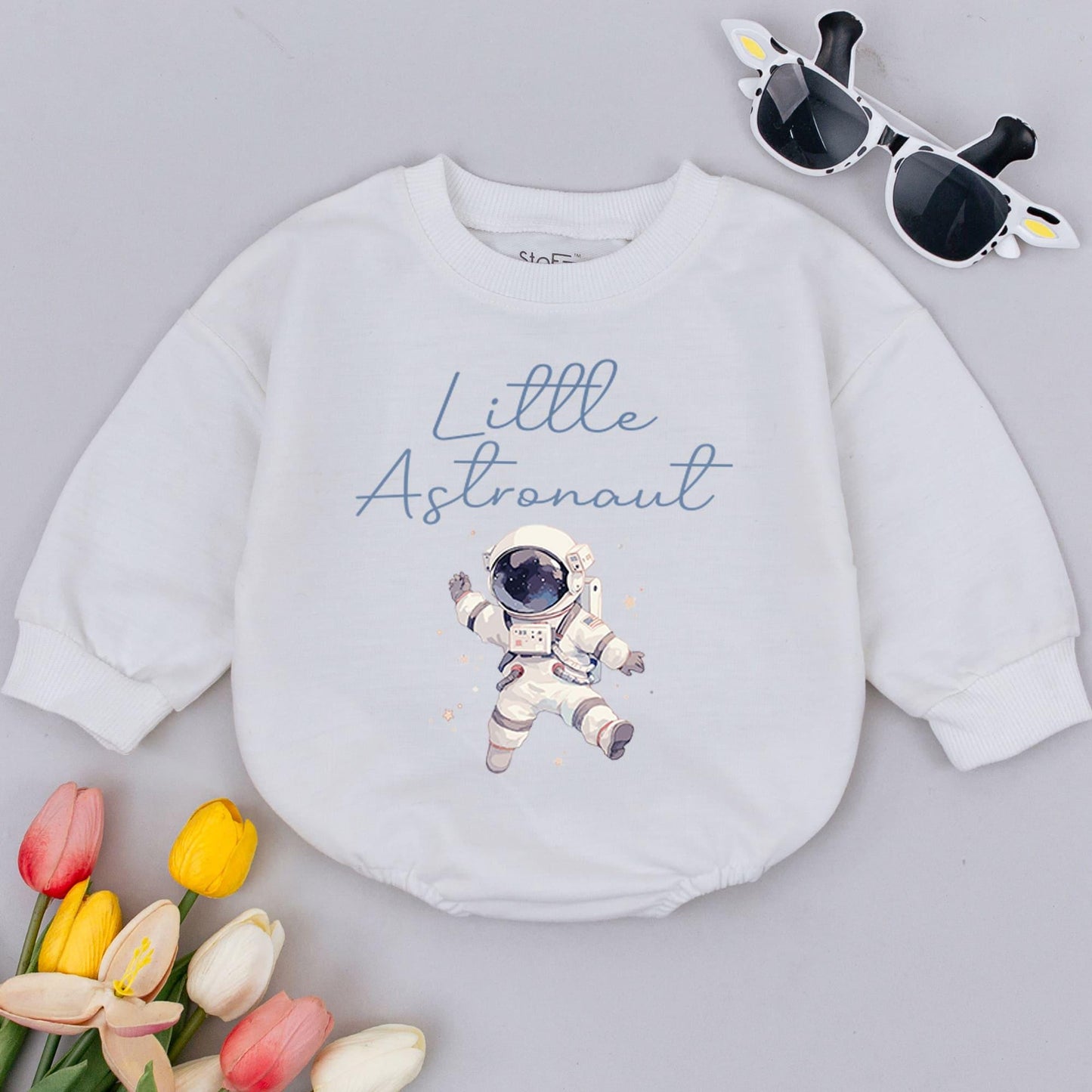 Astronaut Baby Romper: Funny Space Outfit, Gender Neutral Gift