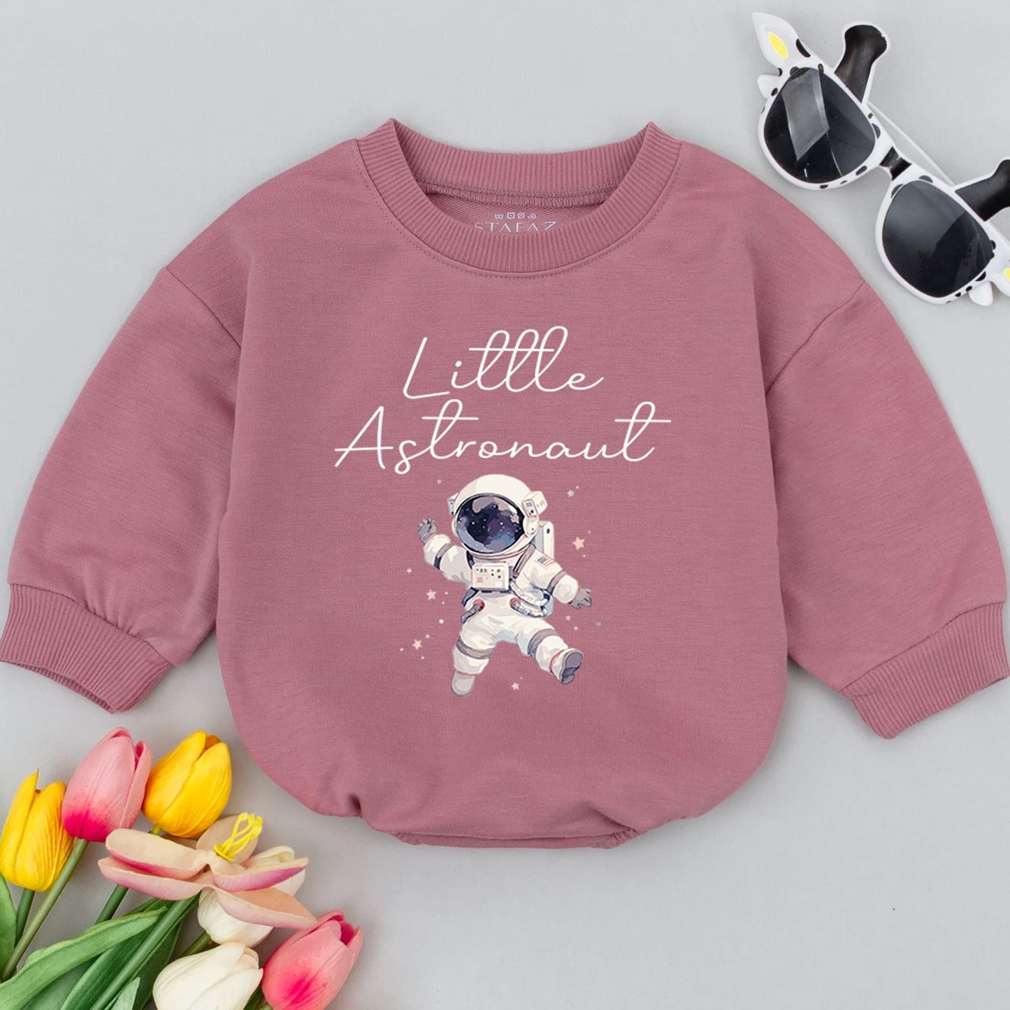 Astronaut Baby Romper: Funny Space Outfit, Gender Neutral Gift