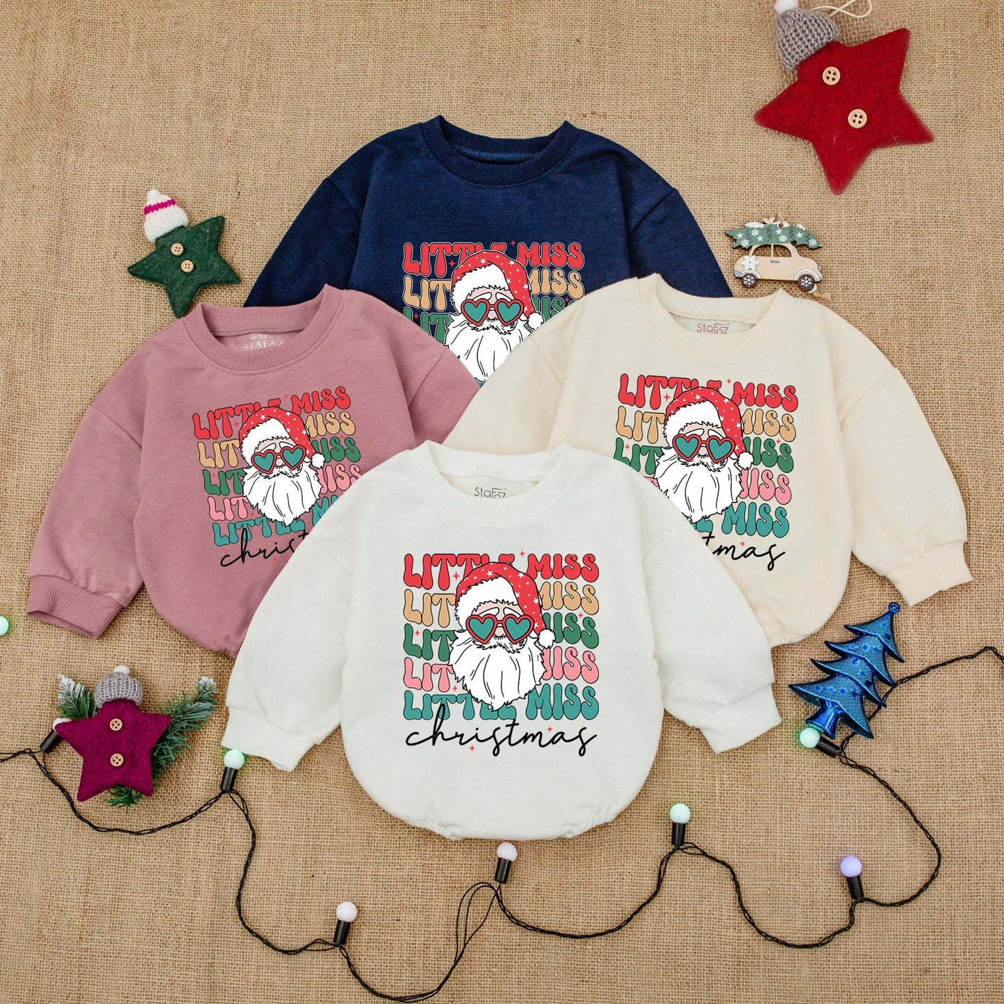 Santa Baby Romper: Newborn Christmas Outfit, Cozy Holiday Sweatshirt