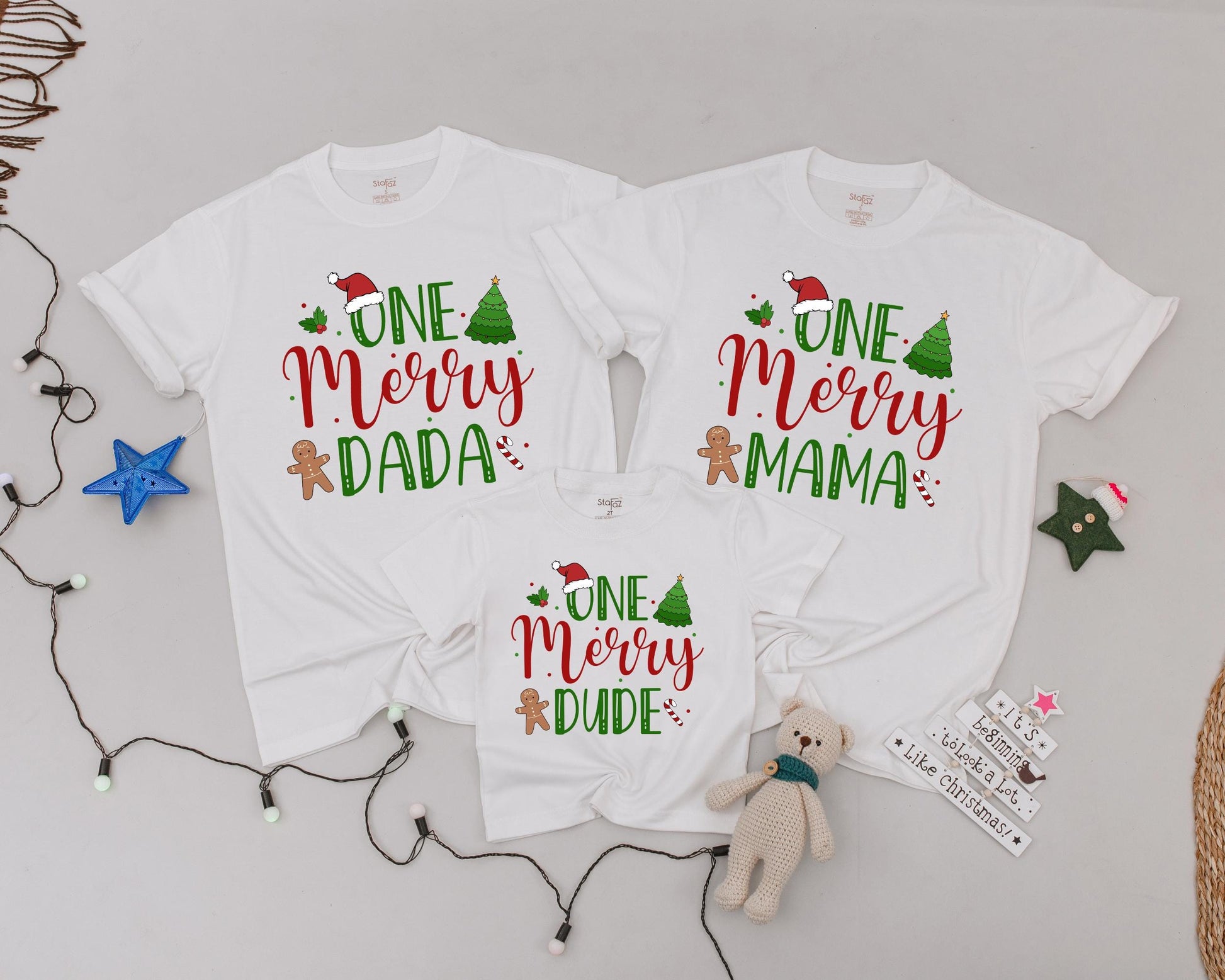 Festive Family Tees: First Christmas Matching Outfits 2024