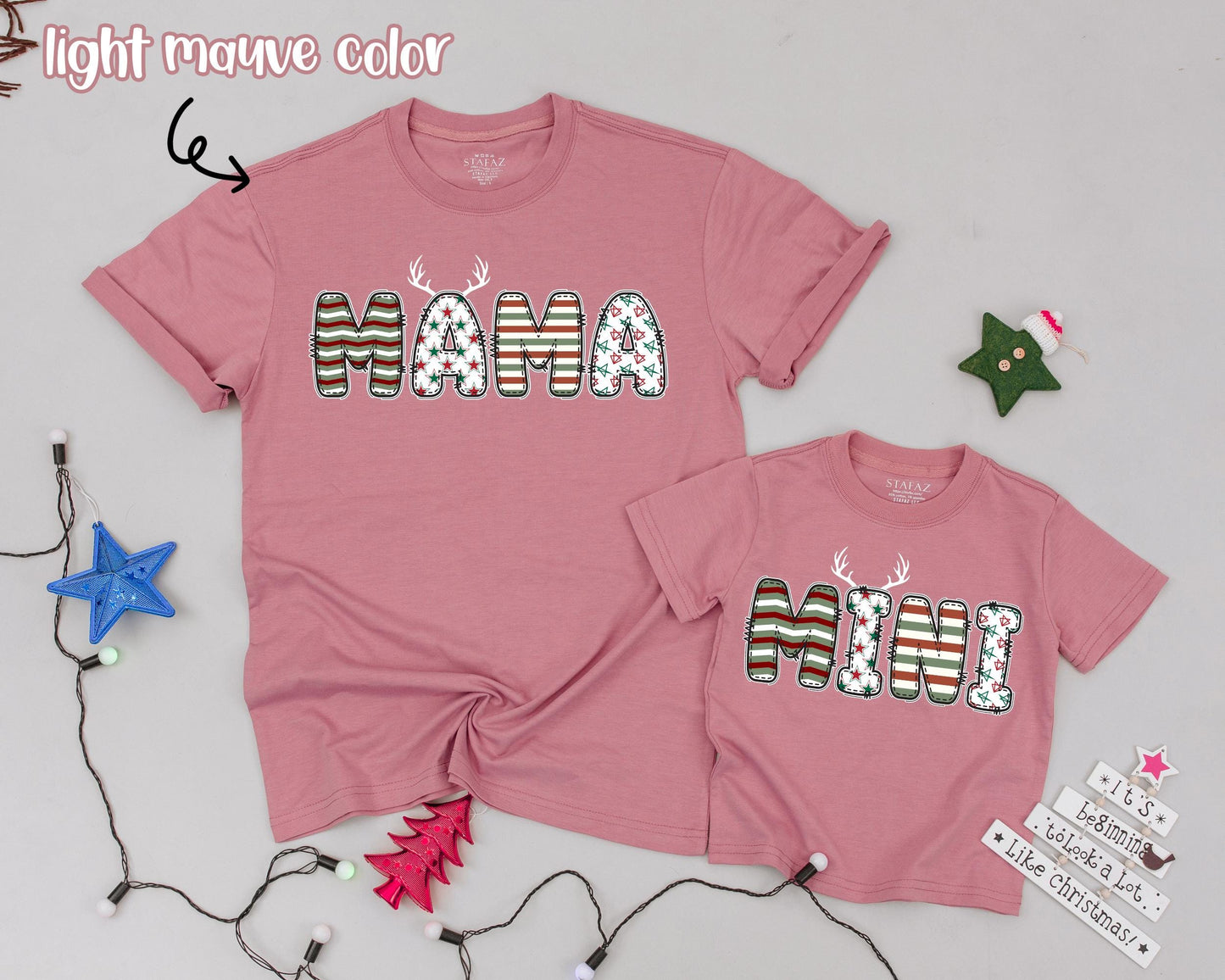 Matching Reindeer Christmas Shirts: Personalized Family Fun Tee