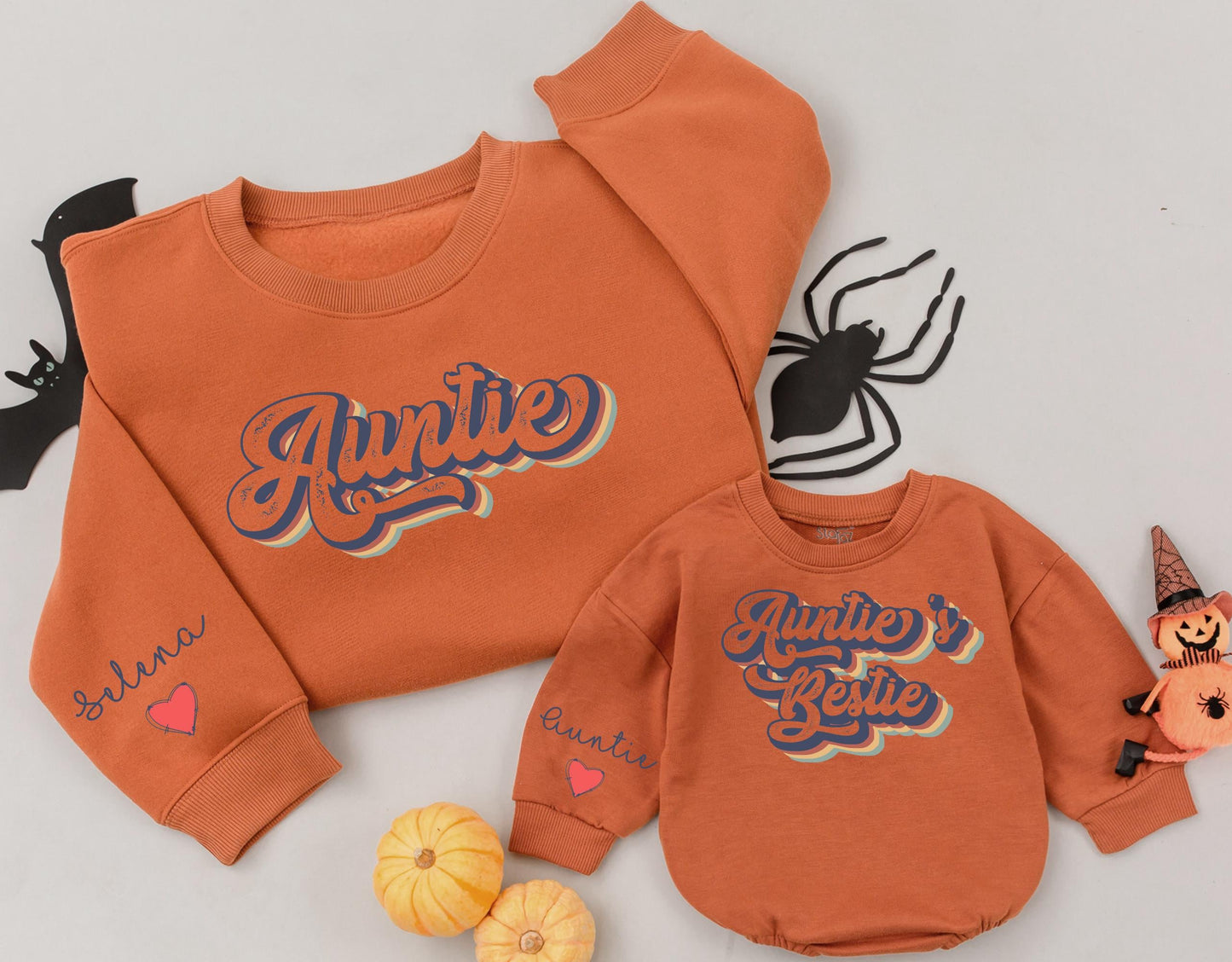 Matching Auntie & Me Sweatshirts - Custom Gifts for Niece & Nephew  