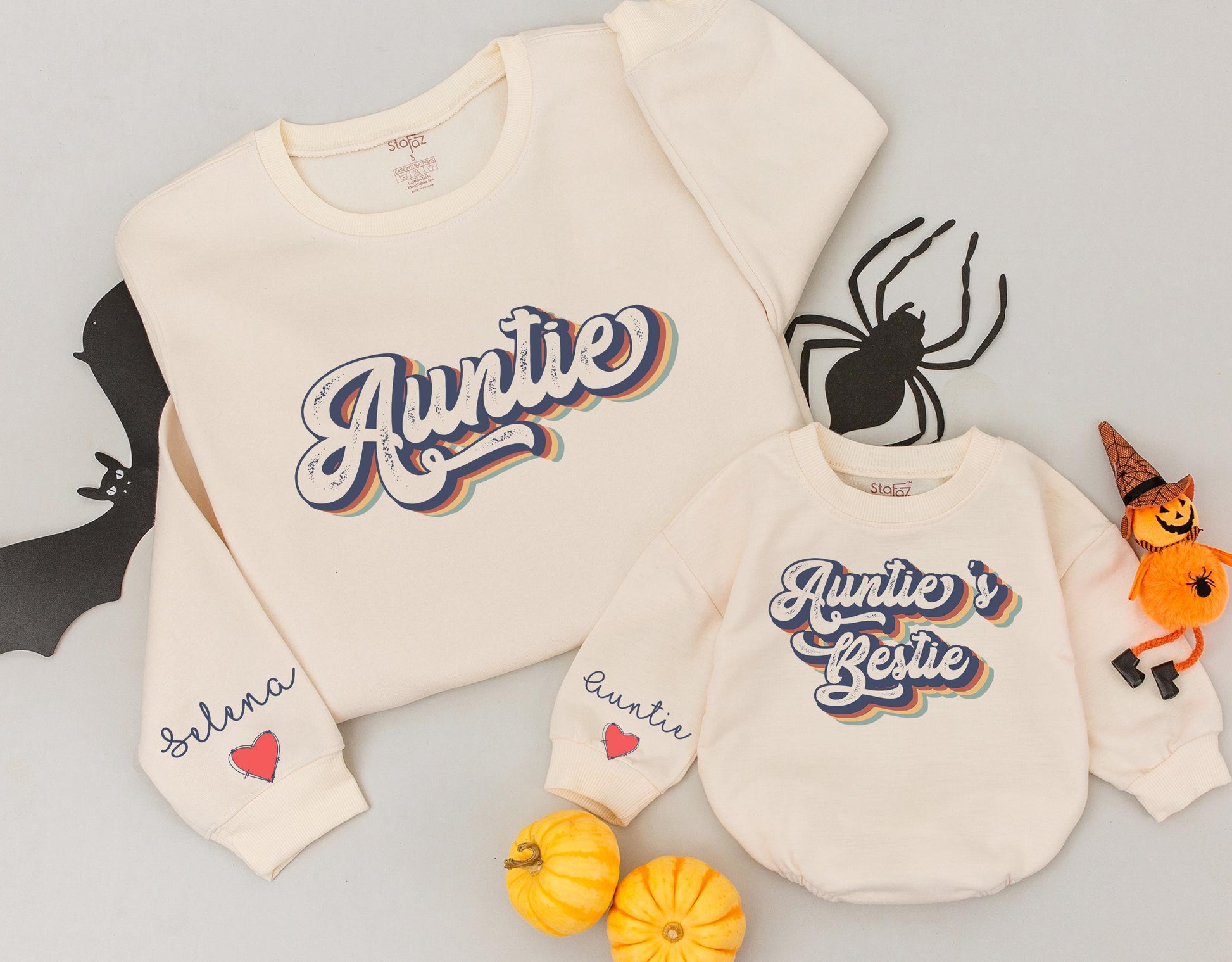 Matching Auntie & Me Sweatshirts - Custom Gifts for Niece & Nephew  