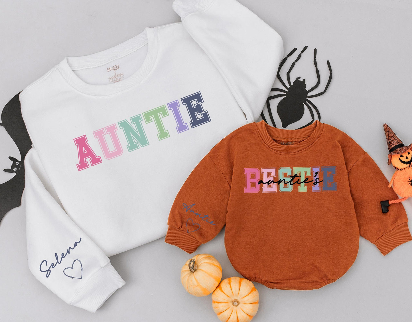 Matching Auntie & Niece/Nephew Sweaters - Custom Holiday Gift