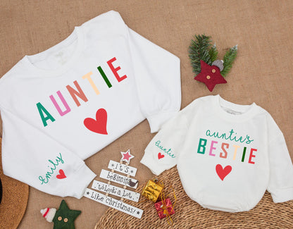 Auntie & Me Matching Sweaters: Personalized Gift for Niece/Nephew