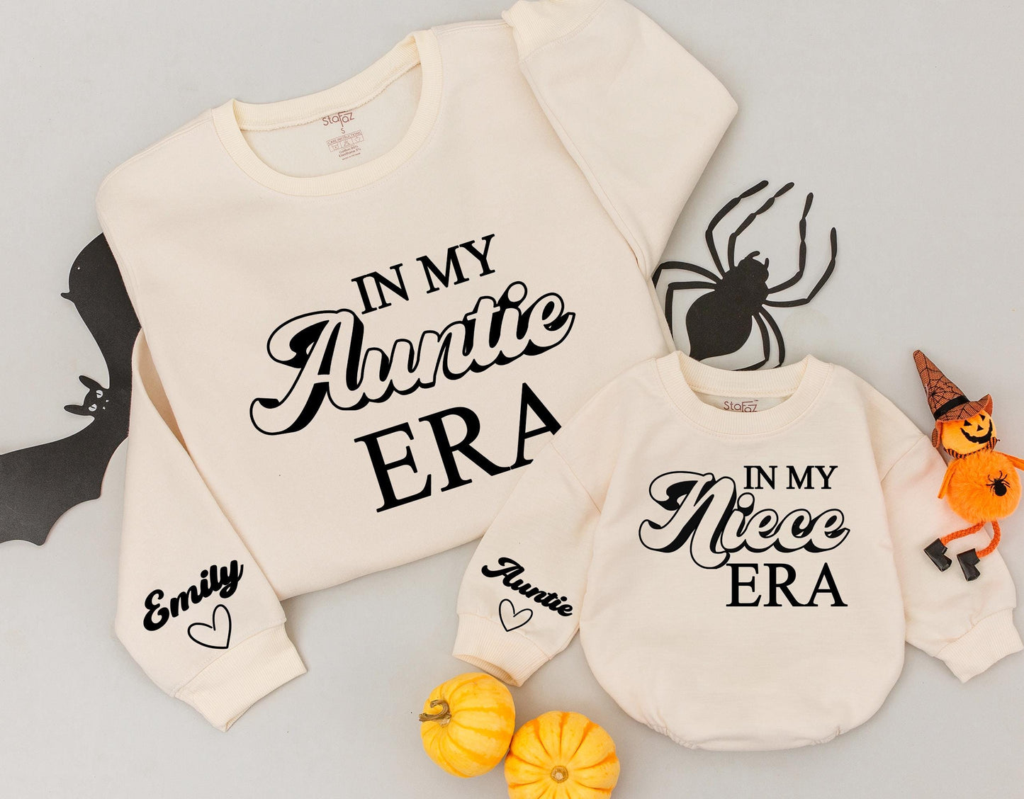 Custom Auntie Era Sweatshirt: Gift for Aunt, Niece, Nephew