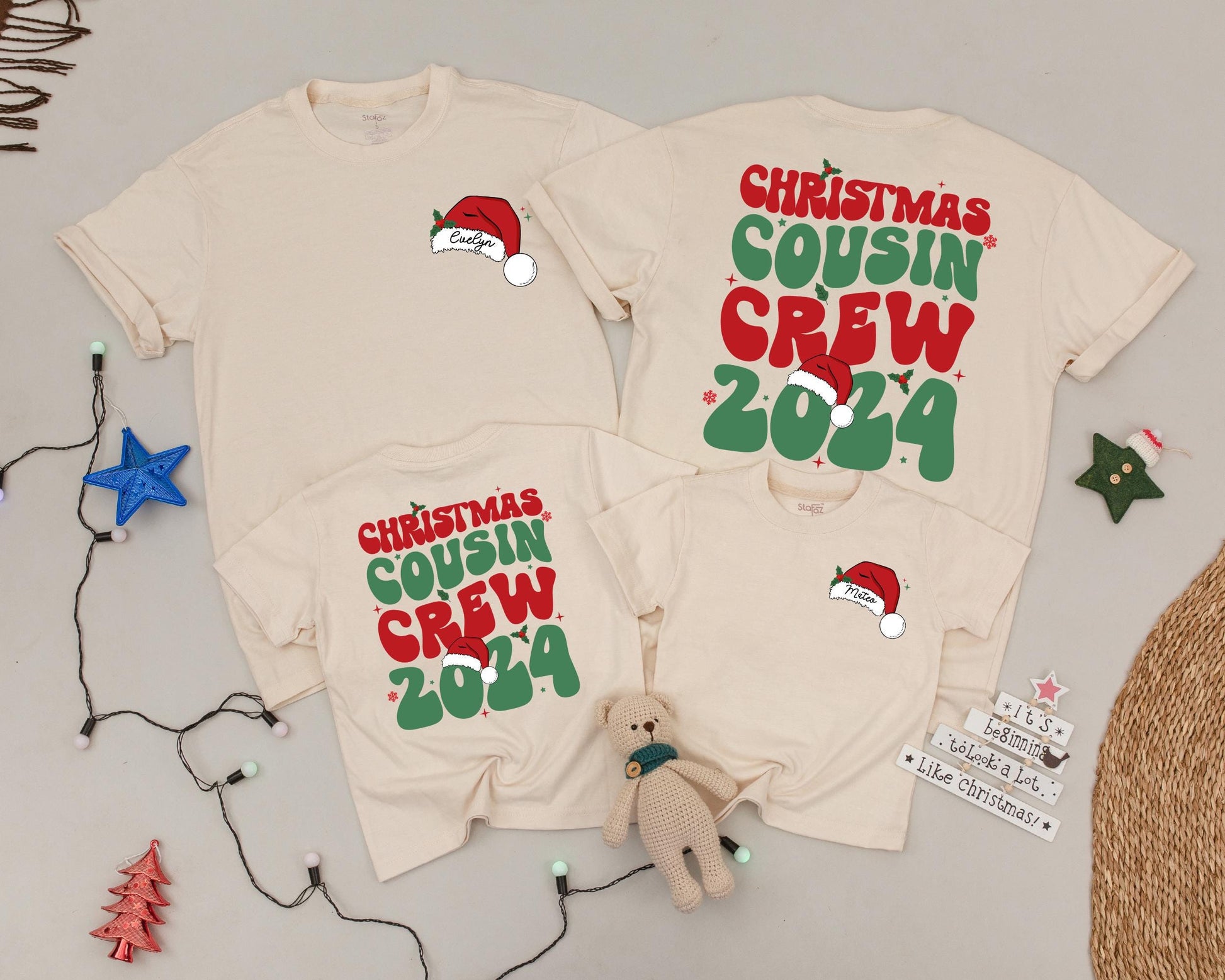 Matching Retro Family Christmas Shirts: Personalized & Festive Outfits