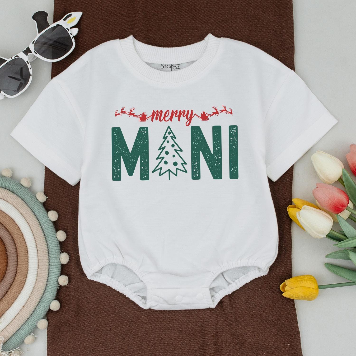 Merry Christmas Family Matching Shirts: Mama, Mini & More! Santa Sleigh Outfit, Cute Holiday Tee, Soft Cotton Blend, Festive Xmas Party, Baby Toddler Clothes