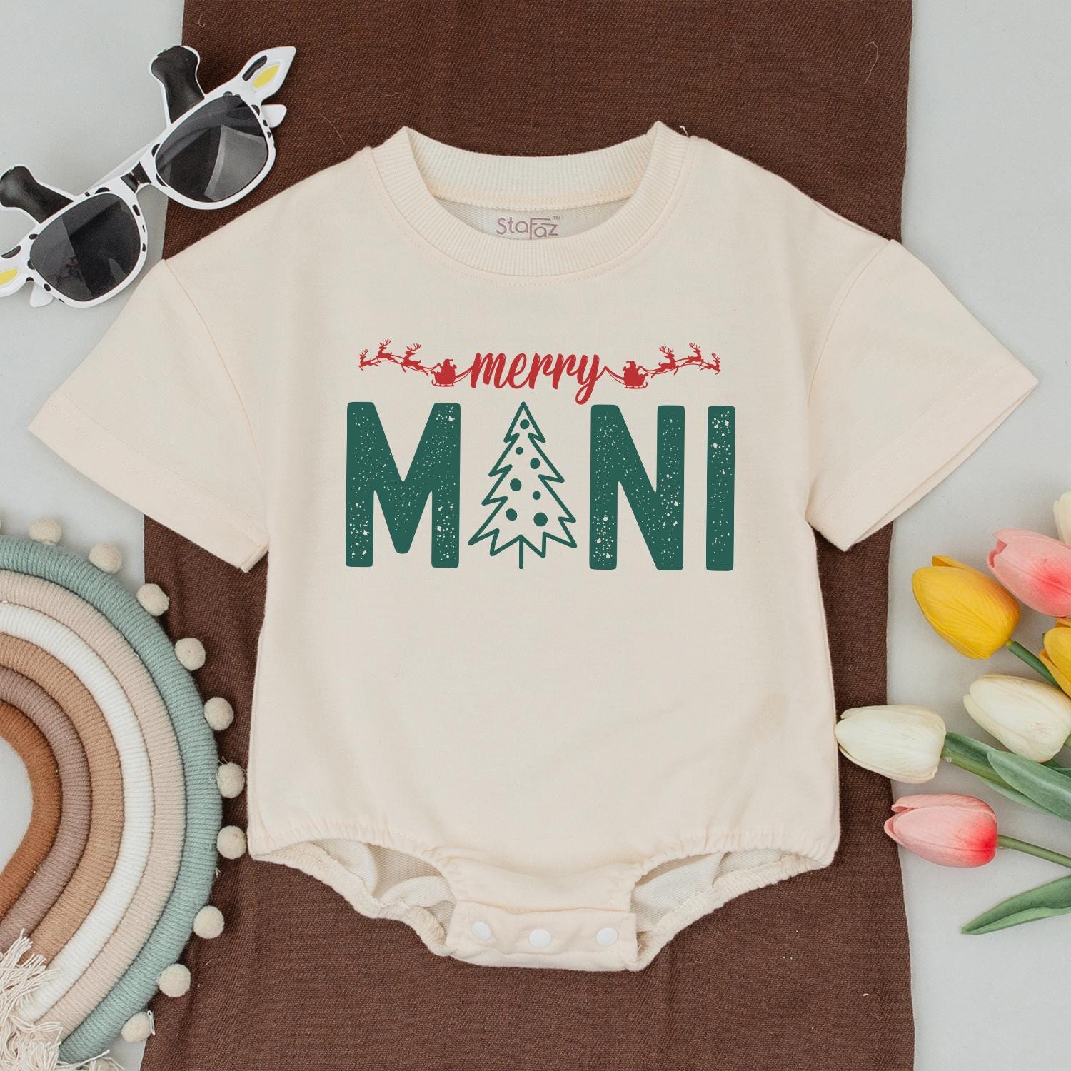 Merry Christmas Family Matching Shirts: Mama, Mini & More! Santa Sleigh Outfit, Cute Holiday Tee, Soft Cotton Blend, Festive Xmas Party, Baby Toddler Clothes