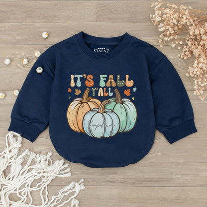 Autumn Baby Romper: Thanksgiving & Halloween Pumpkin Outfit