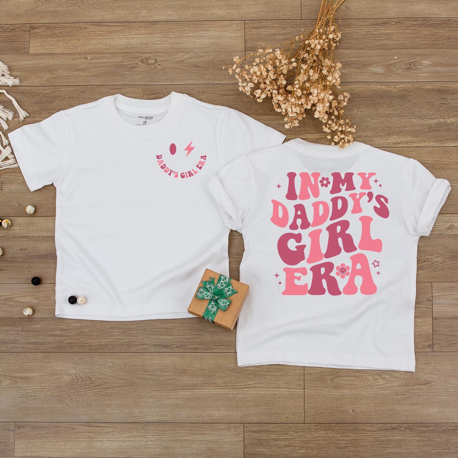 In My Daddy's Girl Era Baby Romper Cute Stars & Flowers Design Daddy's Girl Gift Outfit Newborn Bodysuit Baby Shower Present Daughter From Dad