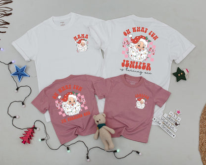 Vintage Santa Baby's First Christmas Shirt - Family Matching Outfit