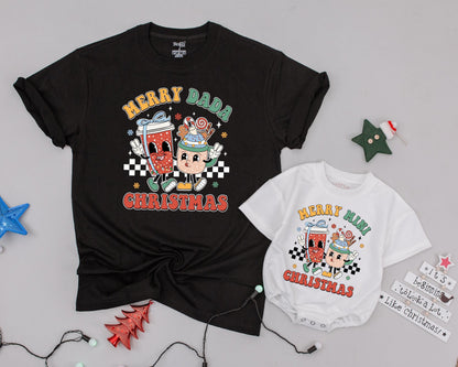 Family Matching Christmas Tees, Personalized Outfits, Mommy & Me