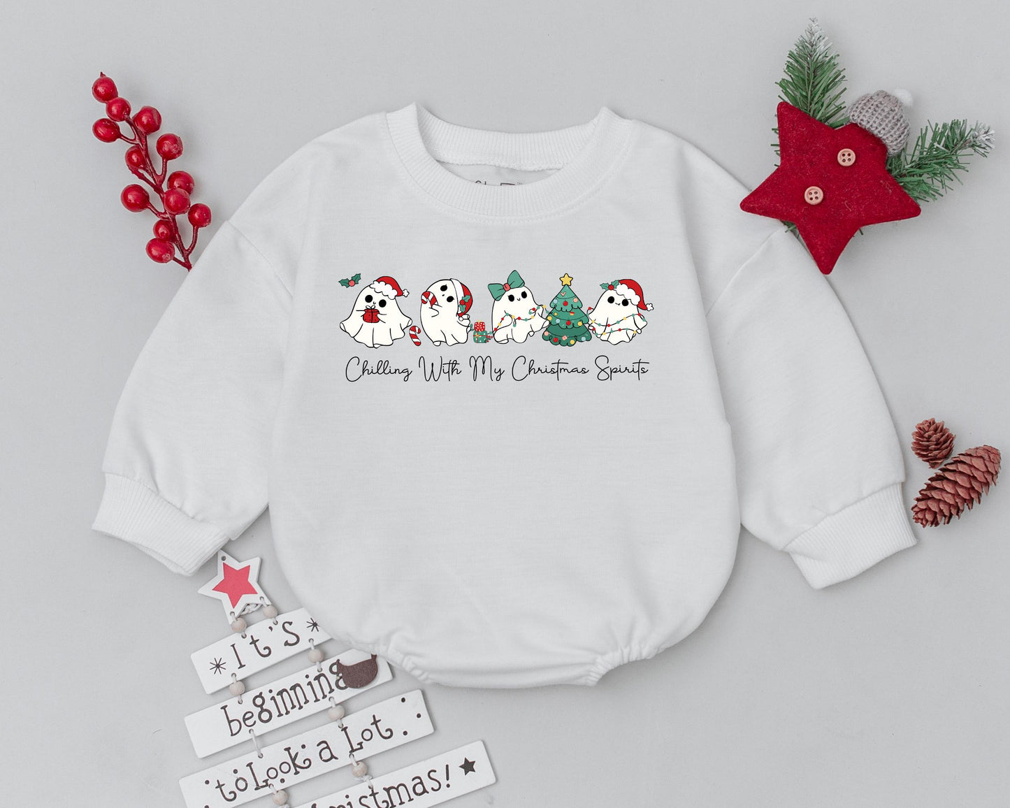 Festive Baby Romper: Christmas Outfit & Shower Gift for Newborns