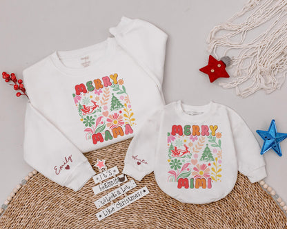 Matching Mommy & Me Christmas Sweatshirts: Festive Family Outfits