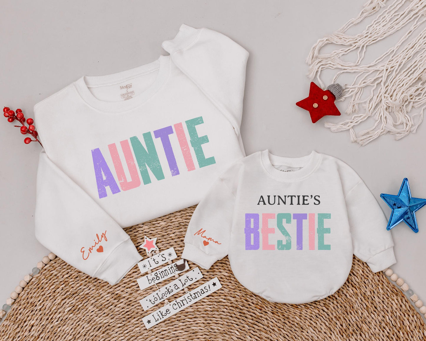 Auntie & Niece Matching Sweatshirts: Holiday Gifts for Family Fun