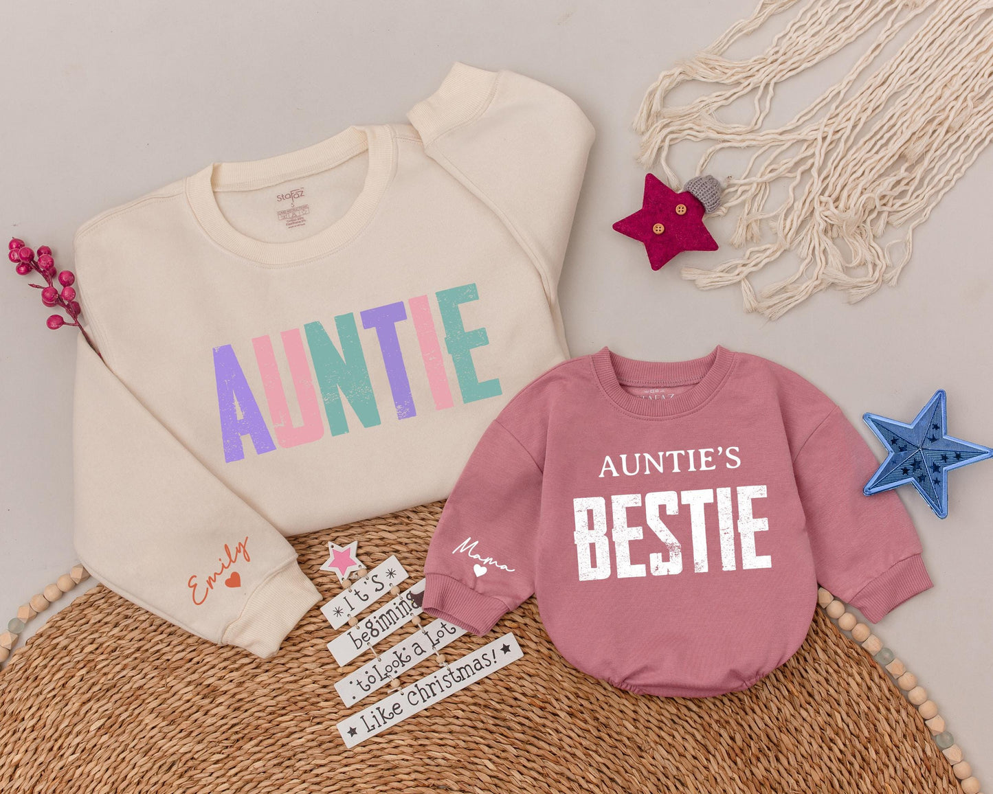 Auntie & Niece Matching Sweatshirts: Holiday Gifts for Family Fun