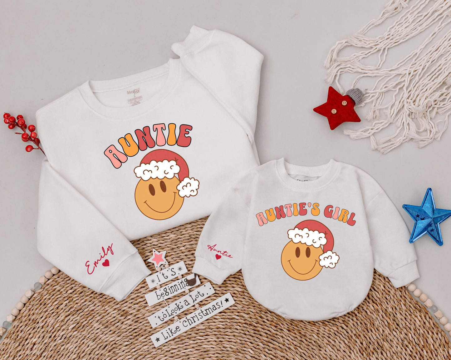 Auntie Claus Christmas Sweatshirt: Festive Holiday Gift for Aunts  