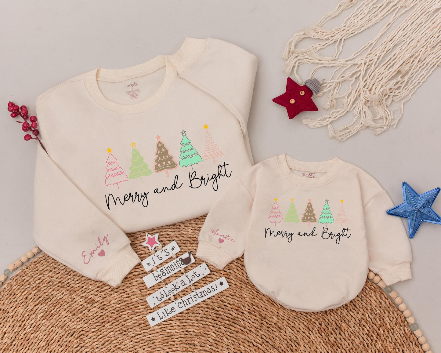 Festive Family Christmas Sweatshirts | Matching Holiday Outfits