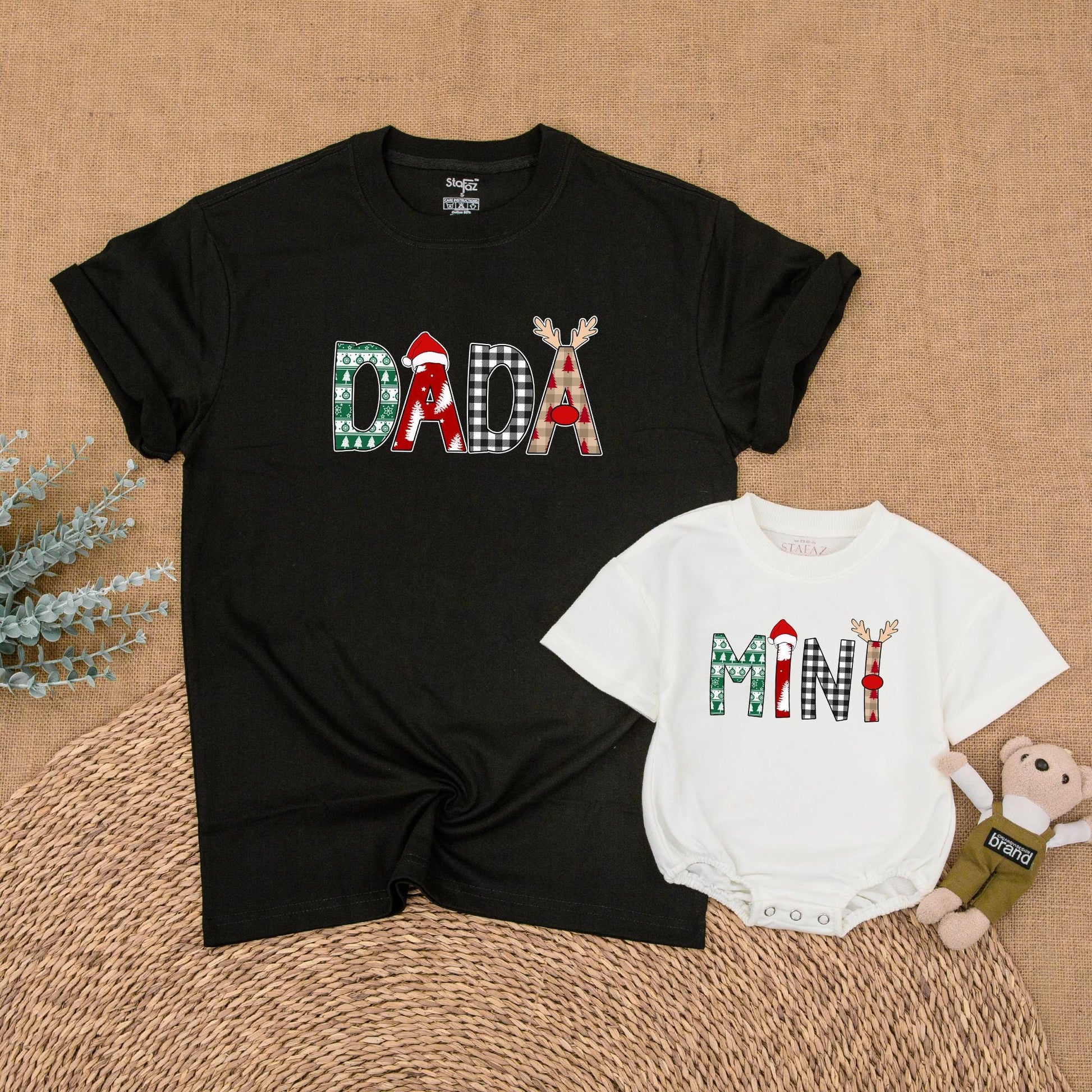 Matching Christmas Family Shirts – Mommy, Me & Santa Holiday Outfit