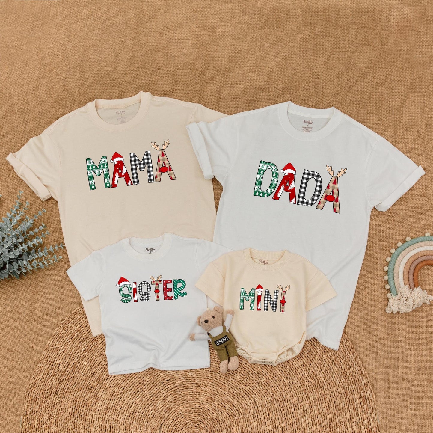 Matching Christmas Family Shirts – Mommy, Me & Santa Holiday Outfit