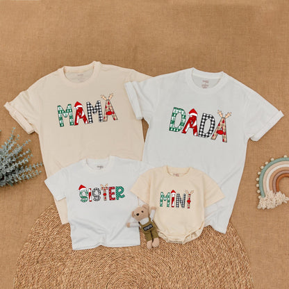 Matching Christmas Family Shirts – Mommy, Me & Santa Holiday Outfit