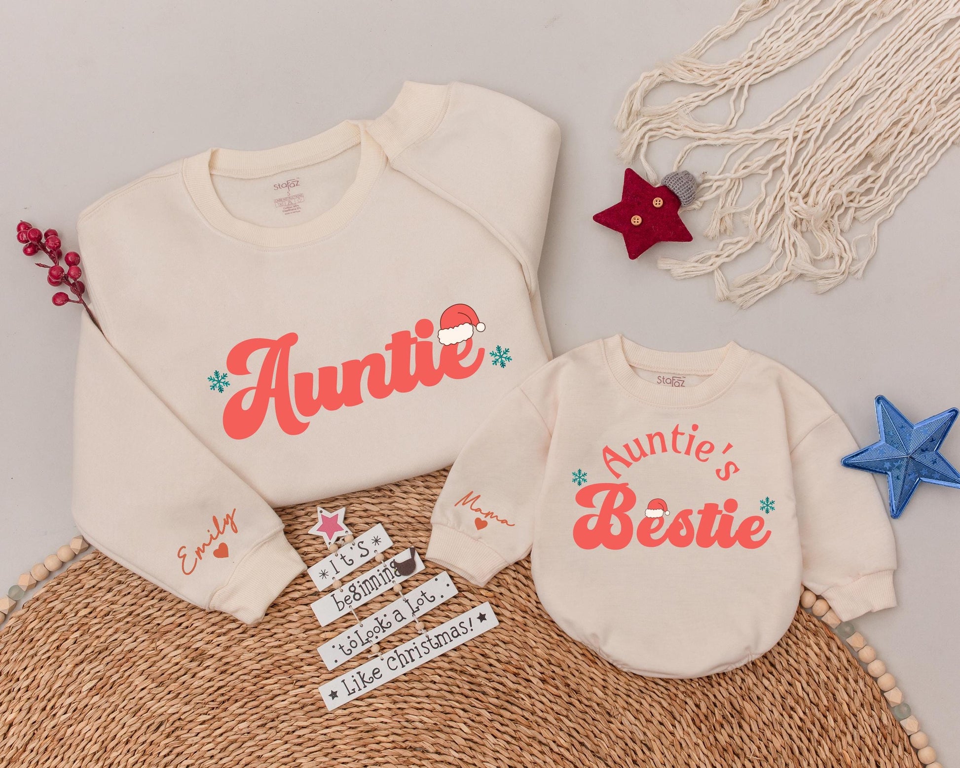 Auntie & Me Holiday Sweatshirts | Matching Christmas Family Outfits