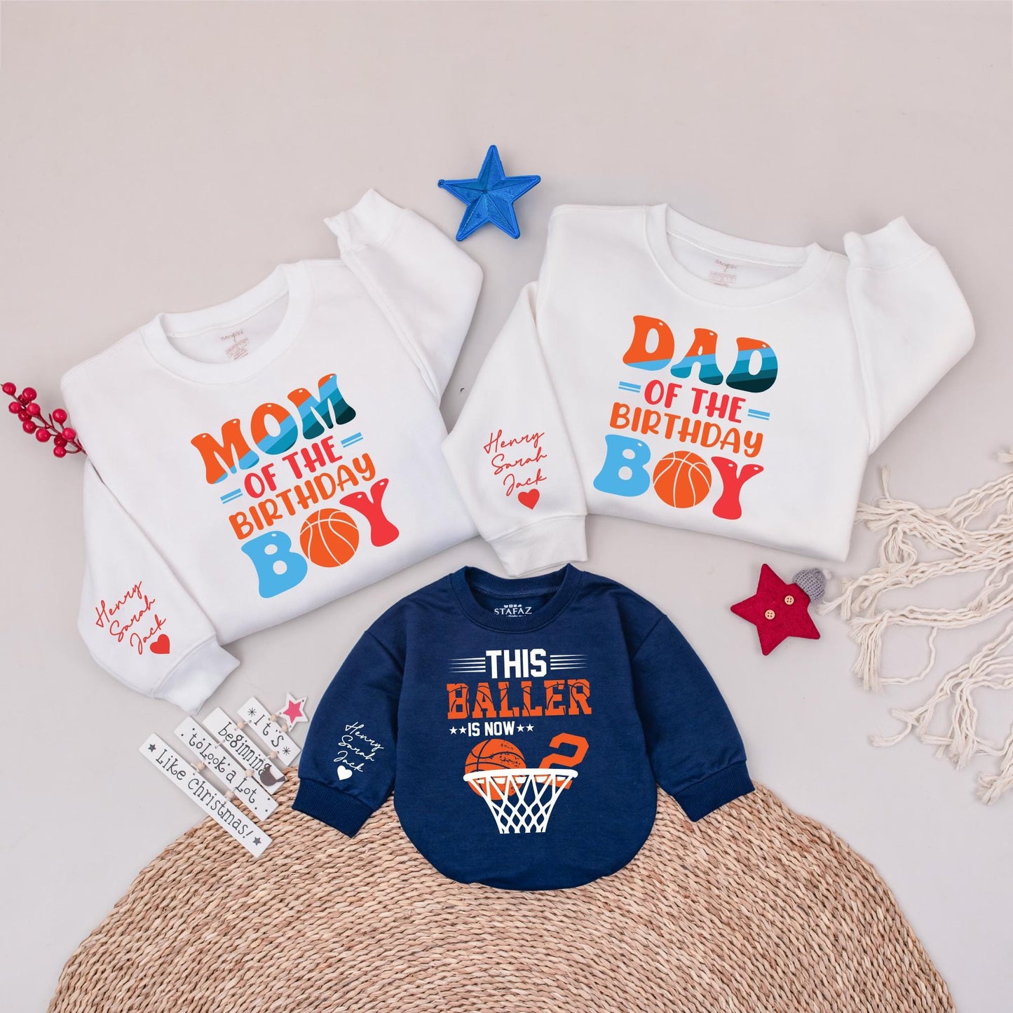 Matching Family Basketball Birthday Shirts – Customizable Sports Tees