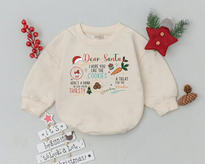 Retro Baby Romper - My First Christmas Outfit & Shower Gift