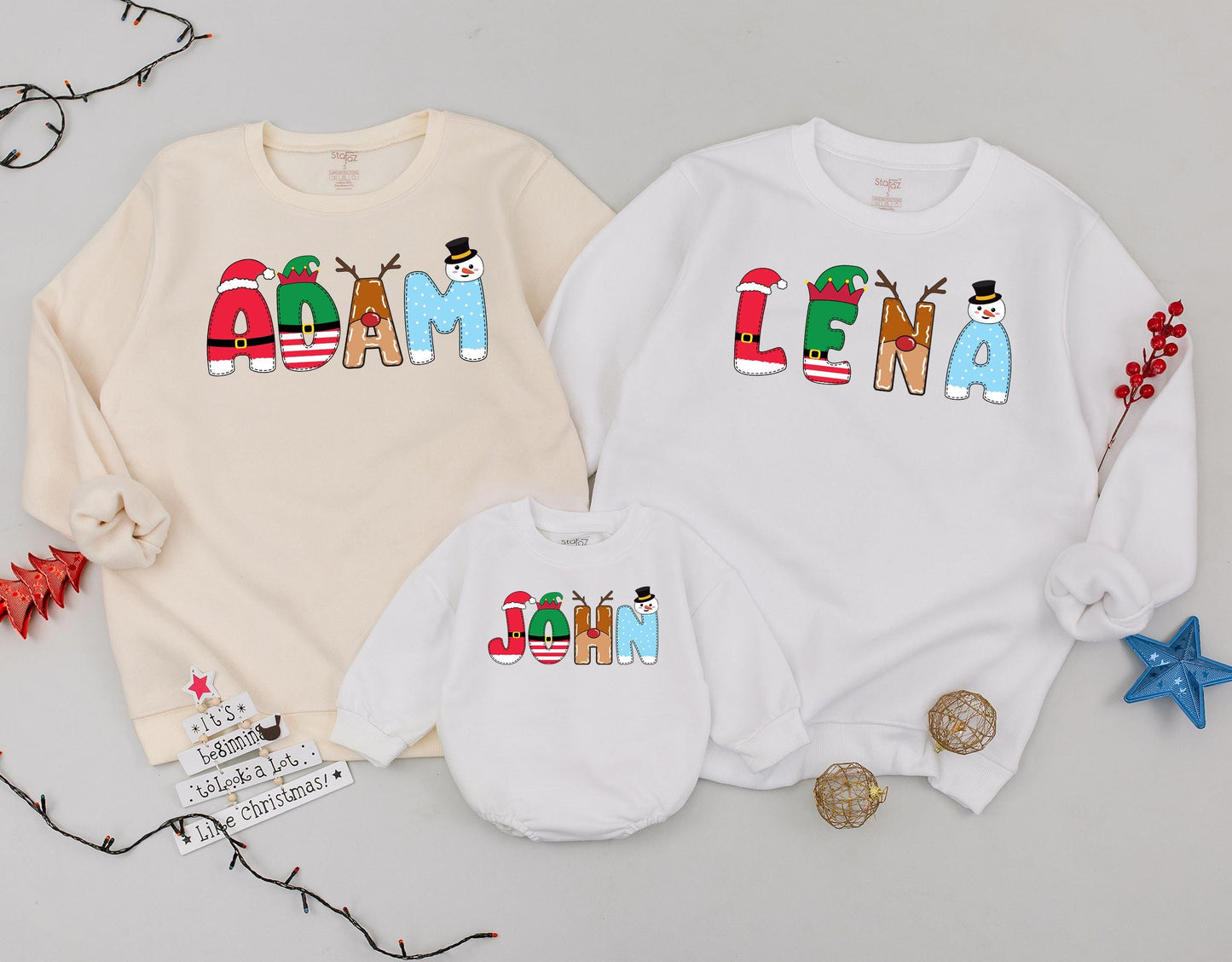 Festive Family Christmas Shirts: Matching Mom & Baby Outfits