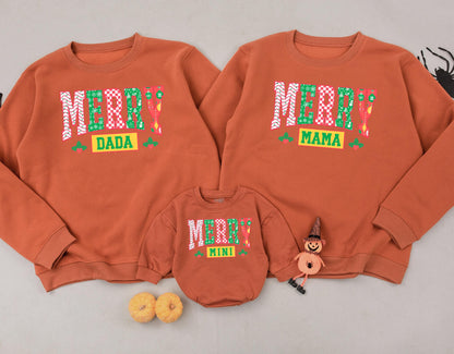 Mama & Mini Matching Xmas Sweatshirt Set: Mom & Baby Holiday Gift