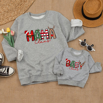 Matching Family Claus Christmas Sweaters, Personalized Xmas Gifts