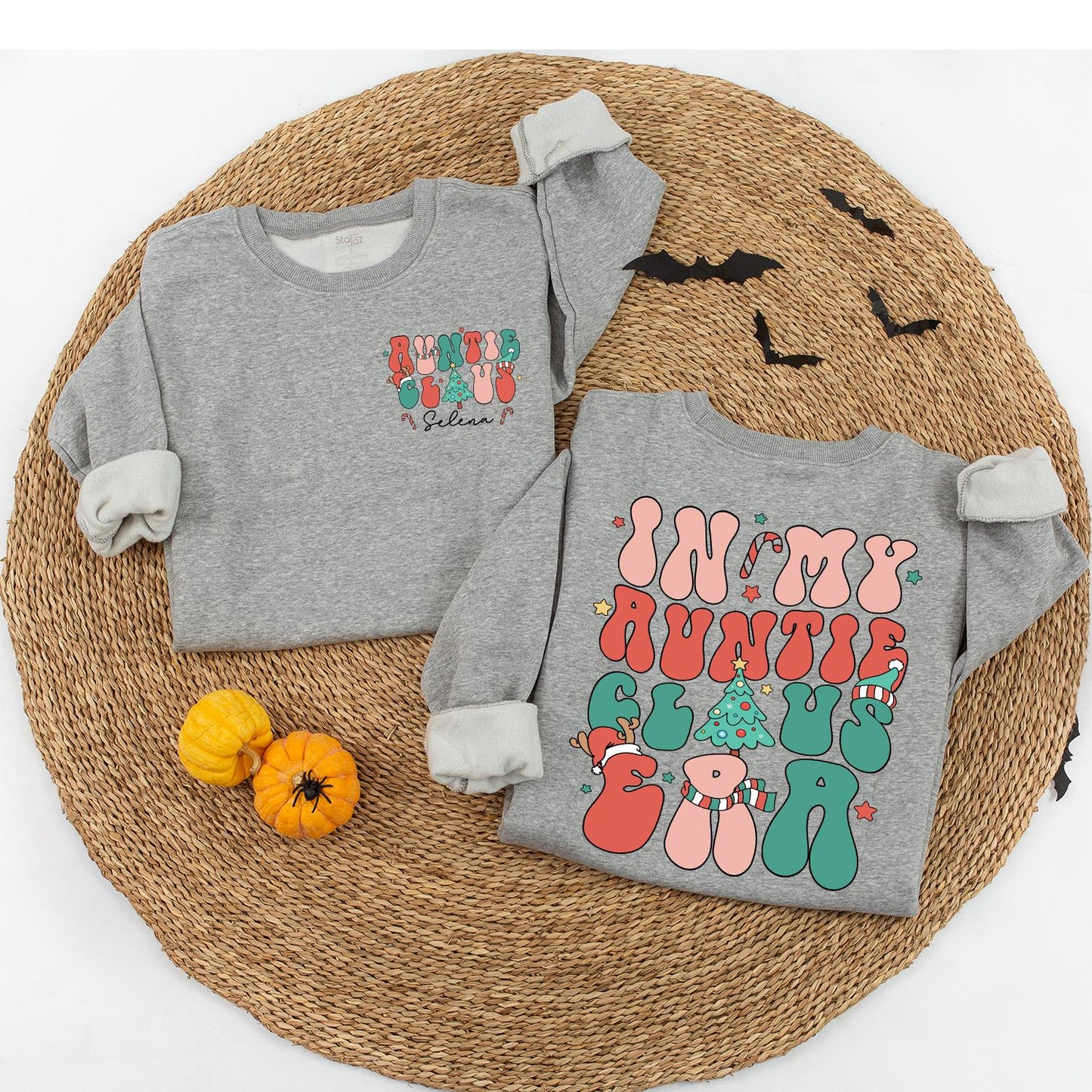 Matching Auntie and Niece Christmas Sweaters - Family Holiday Gifts