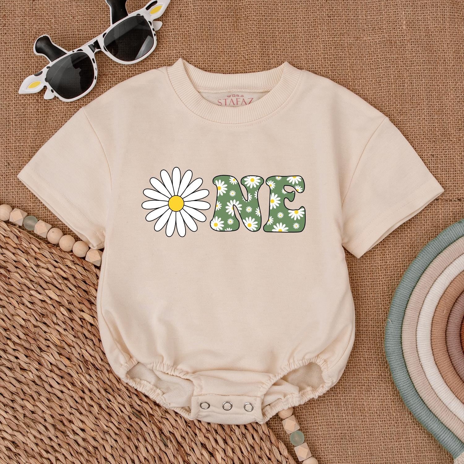 Daisy Bubble Romper: Perfect 1st Birthday Outfit for Baby Girls