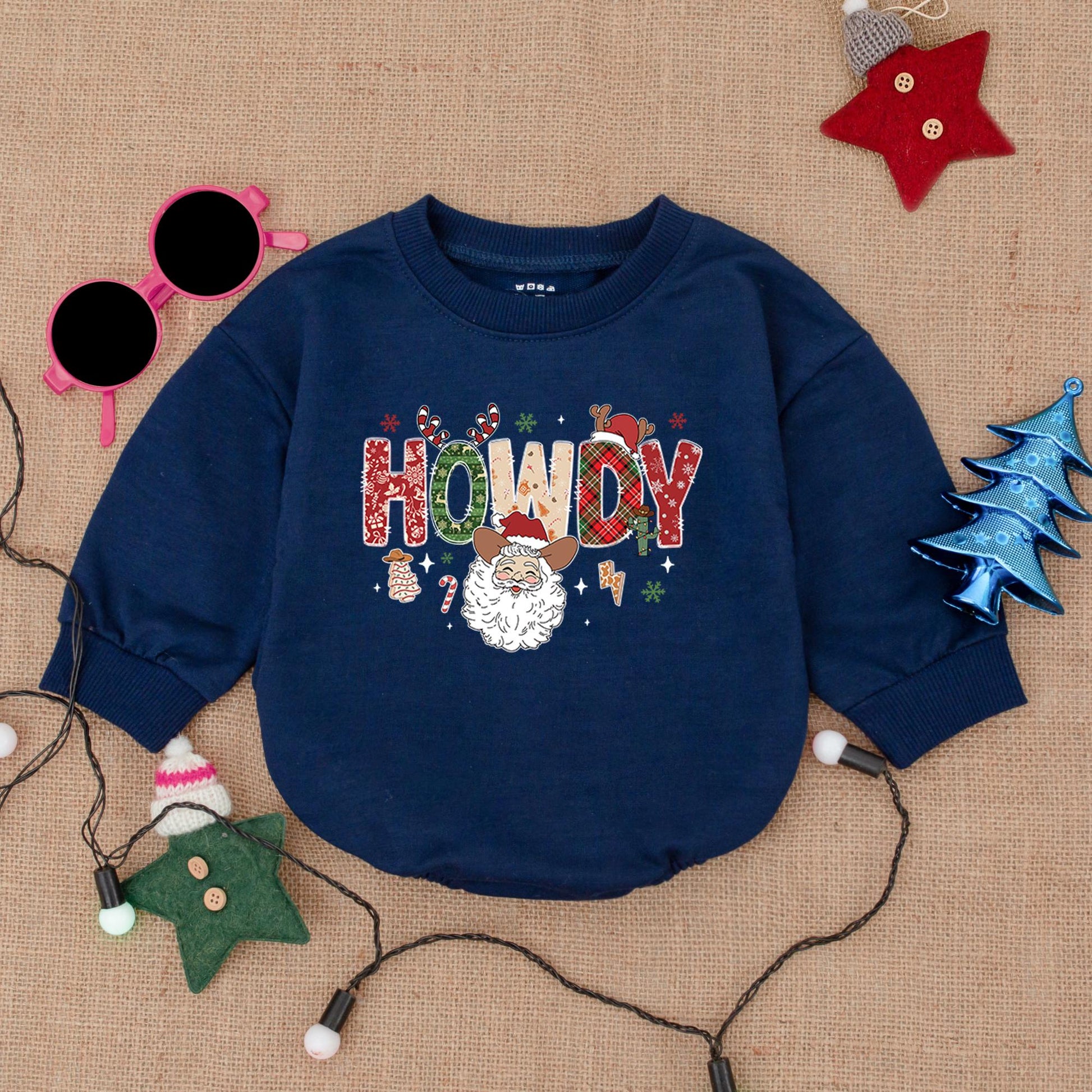 Santa Baby First Christmas Bodysuit, Cozy Newborn Bubble Romper
