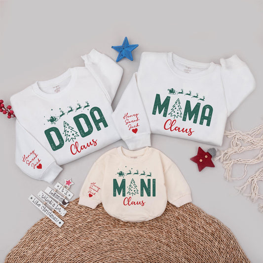 Matching Christmas Sweatshirts for Mom and Kids - Festive Family Set